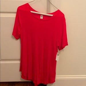 Old Navy Red Luxe Tee